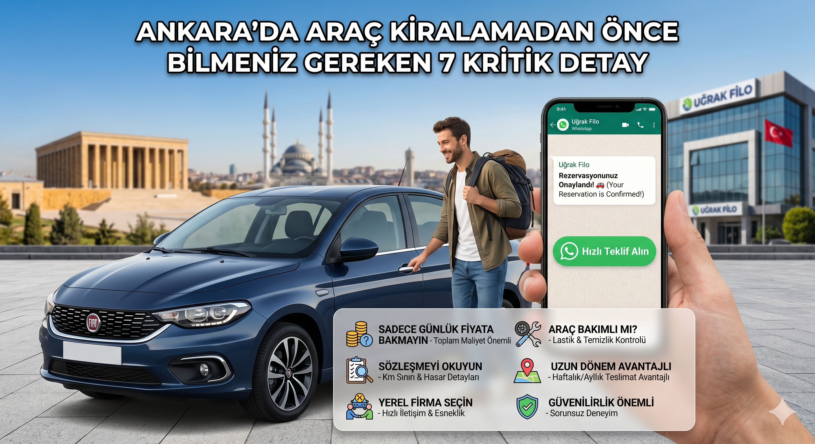Ankara’da Araç Kiralamadan Önce Bilmeniz Gereken 7 Kritik Detay